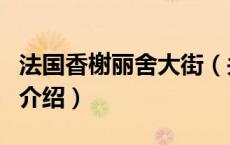 法国香榭丽舍大街（关于法国香榭丽舍大街的介绍）
