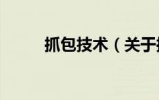 抓包技术（关于抓包技术的介绍）