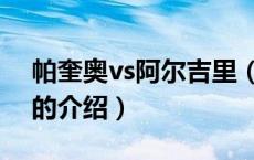 帕奎奥vs阿尔吉里（关于帕奎奥vs阿尔吉里的介绍）