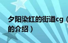 夕阳染红的街道cg（关于夕阳染红的街道cg的介绍）