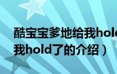 酷宝宝爹地给我hold了（关于酷宝宝爹地给我hold了的介绍）