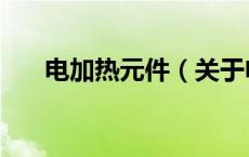 电加热元件（关于电加热元件的介绍）