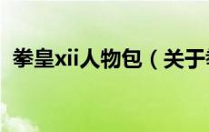 拳皇xii人物包（关于拳皇xii人物包的介绍）