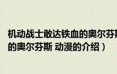 机动战士敢达铁血的奥尔芬斯 动漫（关于机动战士敢达铁血的奥尔芬斯 动漫的介绍）