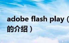 adobe flash play（关于adobe flash play的介绍）