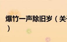 爆竹一声除旧岁（关于爆竹一声除旧岁的介绍）