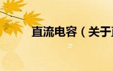 直流电容（关于直流电容的介绍）