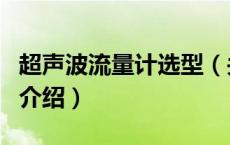超声波流量计选型（关于超声波流量计选型的介绍）