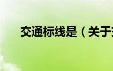 交通标线是（关于交通标线是的介绍）