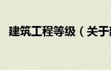 建筑工程等级（关于建筑工程等级的介绍）