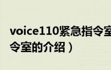 voice110紧急指令室（关于voice110紧急指令室的介绍）