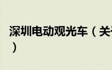 深圳电动观光车（关于深圳电动观光车的介绍）