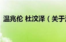 温兆伦 杜汶泽（关于温兆伦 杜汶泽的介绍）