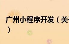 广州小程序开发（关于广州小程序开发的介绍）