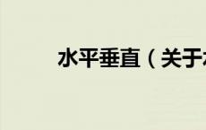 水平垂直（关于水平垂直的介绍）