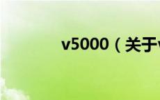 v5000（关于v5000的介绍）