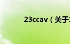 23ccav（关于23ccav的介绍）