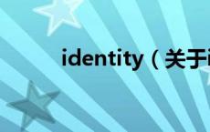 identity（关于identity的介绍）
