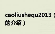 caoliushequ2013（关于caoliushequ2013的介绍）