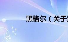 黑格尔（关于黑格尔的介绍）