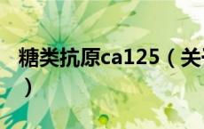 糖类抗原ca125（关于糖类抗原ca125的介绍）