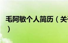 毛阿敏个人简历（关于毛阿敏个人简历的介绍）