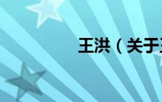 王洪（关于王洪的介绍）