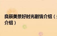 良辰美景好时光剧情介绍（关于良辰美景好时光剧情介绍的介绍）