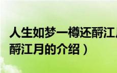 人生如梦一樽还酹江月（关于人生如梦一樽还酹江月的介绍）