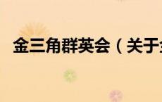 金三角群英会（关于金三角群英会的介绍）