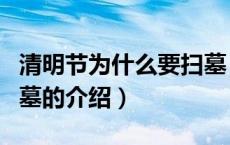 清明节为什么要扫墓（关于清明节为什么要扫墓的介绍）