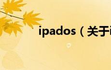 ipados（关于ipados的介绍）