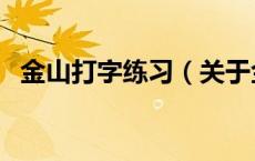 金山打字练习（关于金山打字练习的介绍）