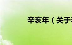 辛亥年（关于辛亥年的介绍）