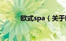 欧式spa（关于欧式spa的介绍）