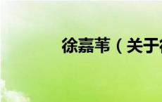 徐嘉苇（关于徐嘉苇的介绍）