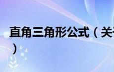 直角三角形公式（关于直角三角形公式的介绍）