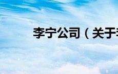 李宁公司（关于李宁公司的介绍）