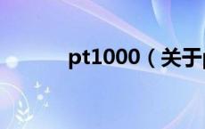 pt1000（关于pt1000的介绍）