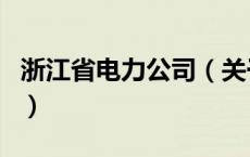 浙江省电力公司（关于浙江省电力公司的介绍）