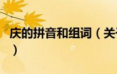 庆的拼音和组词（关于庆的拼音和组词的介绍）
