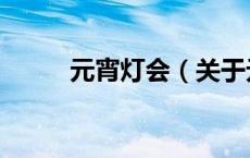元宵灯会（关于元宵灯会的介绍）