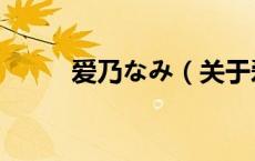 爱乃なみ（关于爱乃なみ的介绍）