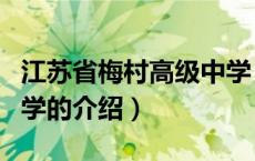 江苏省梅村高级中学（关于江苏省梅村高级中学的介绍）