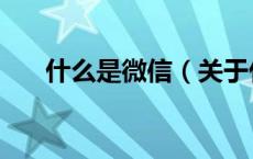 什么是微信（关于什么是微信的介绍）
