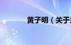 黄子明（关于黄子明的介绍）