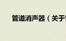 管道消声器（关于管道消声器的介绍）