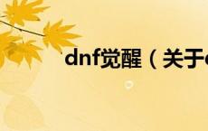 dnf觉醒（关于dnf觉醒的介绍）