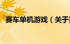赛车单机游戏（关于赛车单机游戏的介绍）