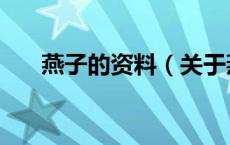 燕子的资料（关于燕子的资料的介绍）